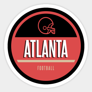 Atlanta retro football Sticker